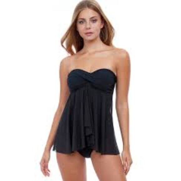 NEW Profile Gottex 10 Tutti Frutti Twist Front Bandeau Flyaway 1 Piece Swimsuit - Picture 1 of 6